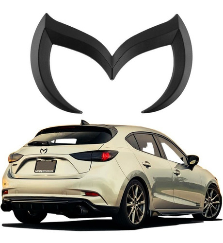 Emblema Mazda Negro Mate