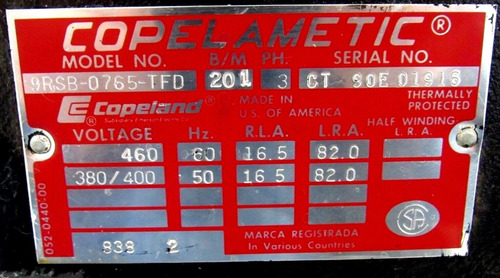 New Thermo King 9rsb-0765-tfd Copelametic Compressor 9rs Bbx