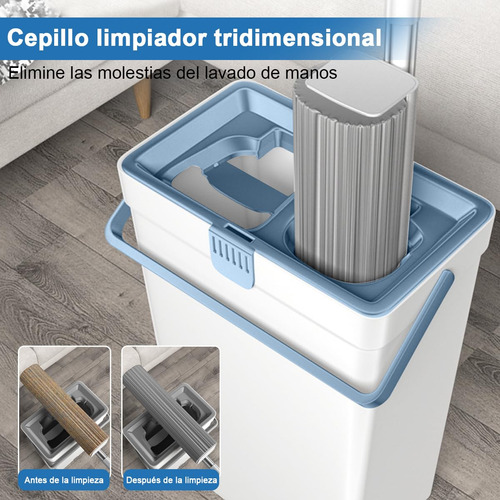 Juego De Fregona De Esponja & Cubeta Con Escurridor, Mopa