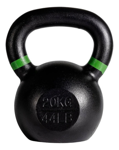 Pesa Rusa Kettlebell 20 Lb (9kg) Tru Grit Fitness Color Negro