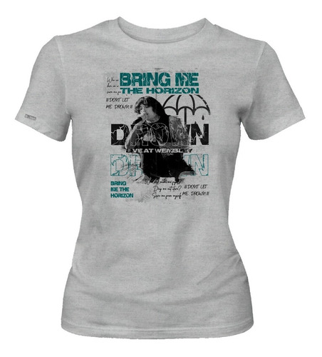 Camiseta Bring Me The Horizon Drown Metal Rock Mujer Ikrd