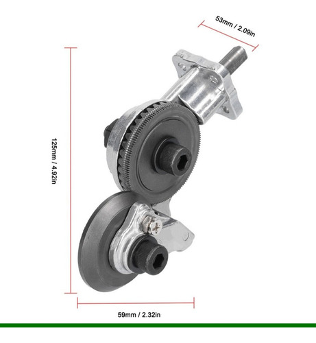 Adaptador De Furadeira Parafusadeira Cortar Calhas Cortador