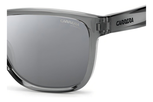 Óculos De Sol Carrera Ducati Carduc 003/s R6st4 57-17 Cor Cinza Armação Preto-fosco Haste Cinza Lente Cinza Desenho Quadrado