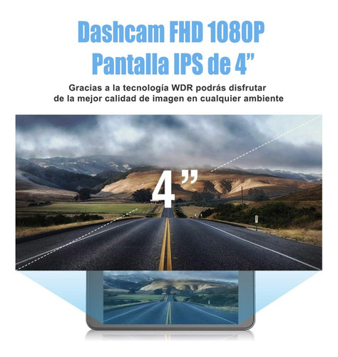 Vídeo Cámara Automóvil Dual Dvr Testigo Visión Nocturna Hd