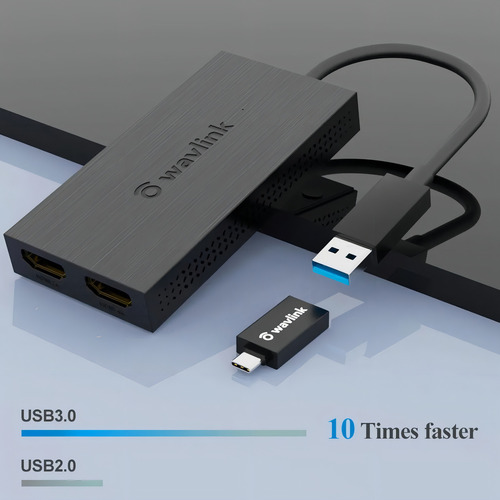 Wavlink Adaptador Displaylink Hdmi 1x2 4k 2k Para Macbook M1