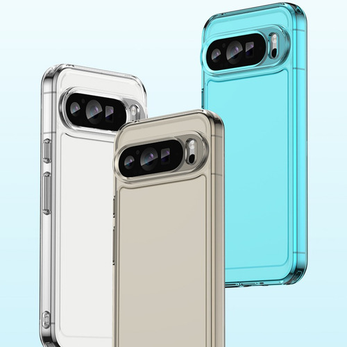Funda Para Google Pixel 9 Pro Xl Silicona Transparente+mica