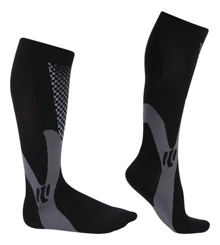 Calcetines De Compresión Medias Para Hombre Mujer Xxl Negro