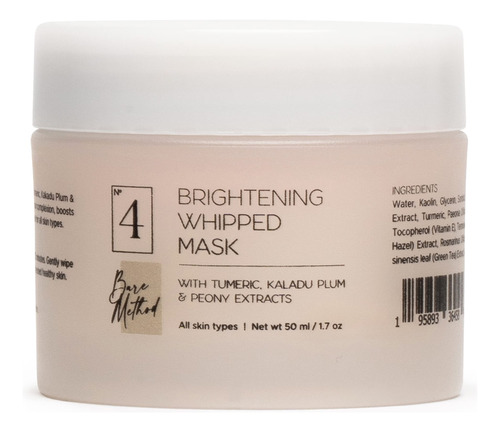 Bare Method - Mascarilla Facial Batida Rosa 04 - Cuidado Nat