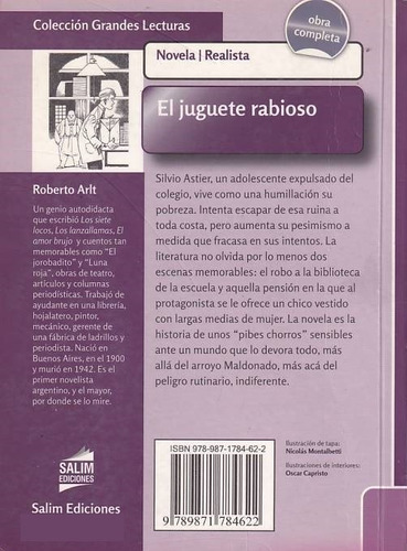 Juguete Rabioso, El - Grandes Lecturas-arlt, Roberto-salim