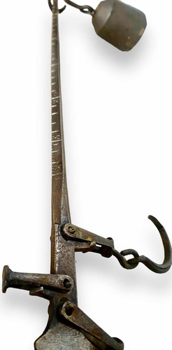 Wow Muy Antigua Balanza De Hierro Completa 40 Cms (Usado)