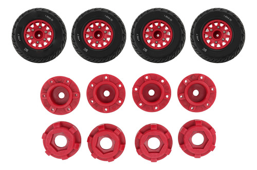 Neumáticos Rojos Red Rc Accessories 1:10 Short Truck Strong