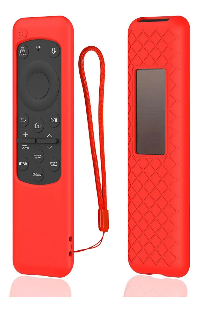 Funda De Control Remoto Samsung Smart Tv Freestyle Y Solar Color Rojo