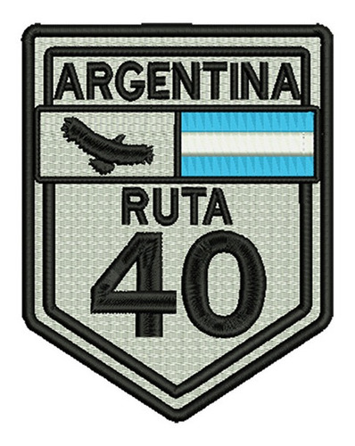 731 Ruta 40 Argentina Parche Bordado