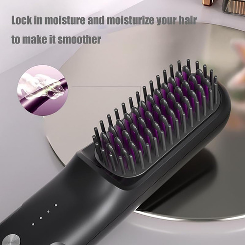 Cepillo Calentado, Hairpro, Alisador Inalámbrico, Cepillo