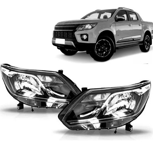 Par Farol S10 Trailblazer 17 18 19 20 21 22 23 Friso Cromado