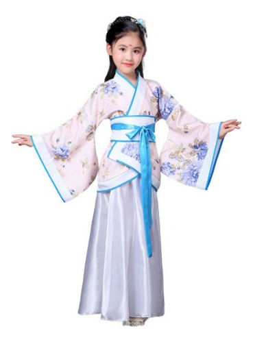 Vestido Tradicional Chino Antiguo Hanfu For Niñas