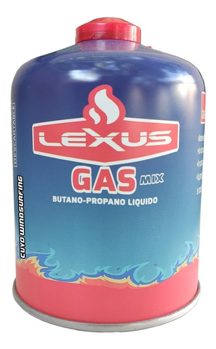 Cartucho Gas Butano Propano Lexus A Rosca 450 Gr Lxu