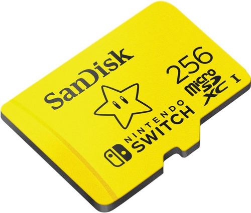 Imagen 1 de 5 de Sandisk Memoria Micro Sd 256gb 4k Nintendo Switch Oficial