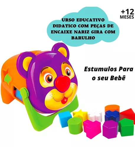 Brinquedos Educativos Peças De Encaixe Bebê 1 Ano