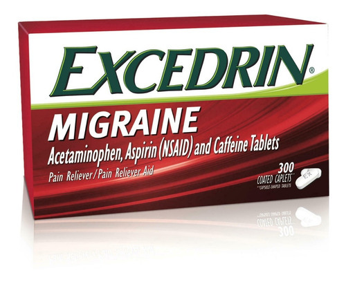 Excedrin Migraña 300 Cápsulas Recubiertas Vencim. Enero 2024