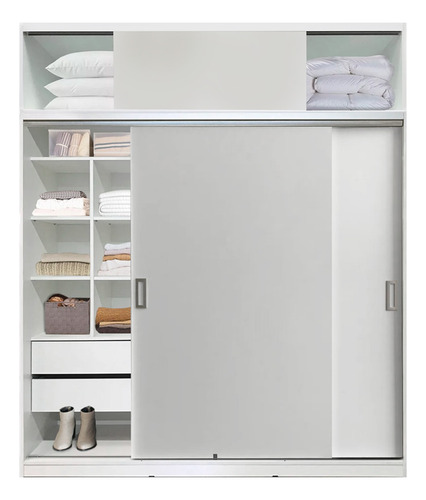 Baulera Alzada Placard Puertas Corredizas 200x54x53 Cm Alto
