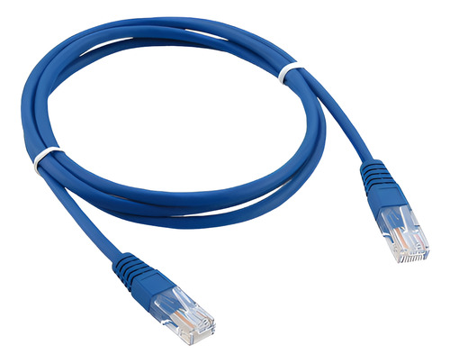 Cabo De Rede 2 Metros Patch Cord Azul Cat5e Ethernet 1000mb