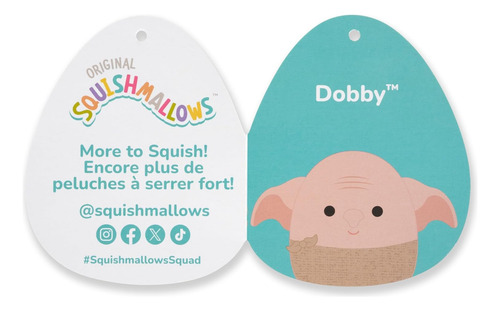 Squishmallows Peluche Dobby Original Harry Potter De 10 Pu