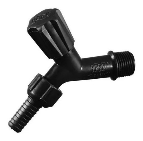 Torneira Plástica Para Jardim Herc 1128 Adaptador 1/2 E 3/4 