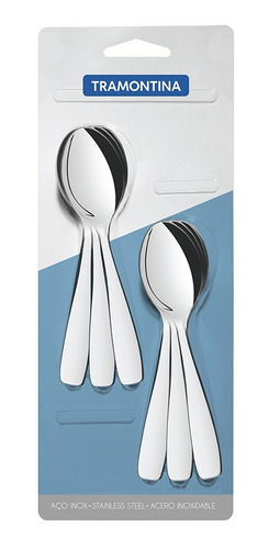 Imagen 1 de 4 de Pack 6 Cucharas De Té Tramontina Amazonas