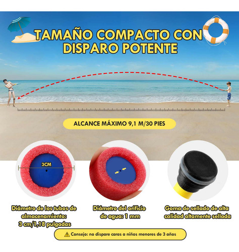 Pistolas De Agua De Espuma 16 Pack, Squirters De Agua Para