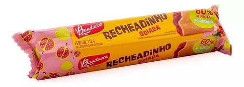 Biscoito Recheio Goiaba Bauducco Recheadinho Pacote 112g