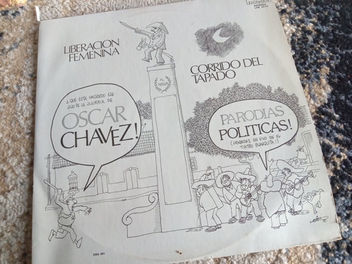 Oscar Chávez Lp Parodias Políticasdisco Lp En Buen Estado 