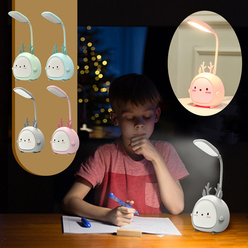 Lámpara De Mesa Recargable Por Usb De Noche, Lámpara De Lect