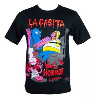 Homero Simpson Remera Algodon Infierno La Casita Del Horror