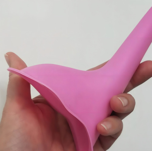 1 Pza Urinal Femenino Pie Up Pee Rosa Orinal Pipí Parada