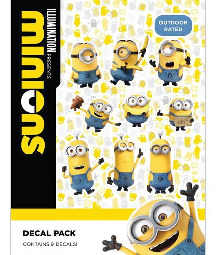 Calcomanías De Coche Minions Juego De 9 Vinilos Para Vehícul
