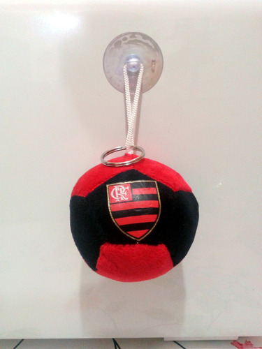 Chaveiro Bola De Pelúcia P/ Carro Flamengo