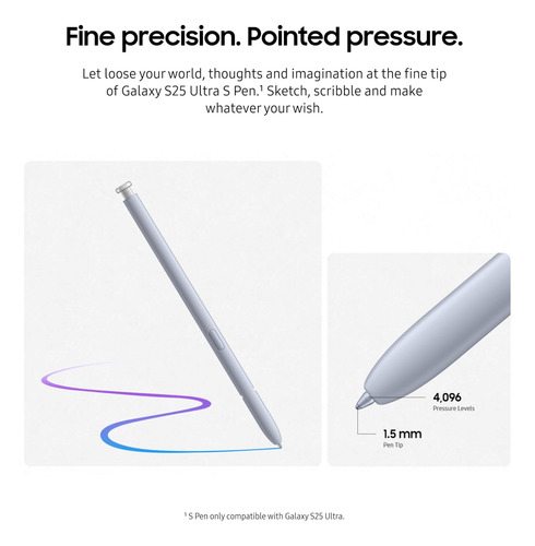 Lapiz S Pen Oficial Para Samsung S25 Ultra Gris
