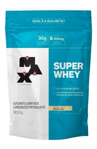 Suplemento Em Pó Max Titanium Superwhey Refil Proteínas 900g