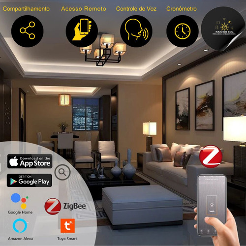 Alarme Sirene Inteligente Zigbee Tuya Segurança