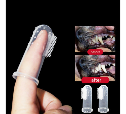 Imagen 5 de 10 de Cepillo De Dientes De Mano Para Mascotas