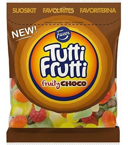 Dulce De Gomita, Fazer Tutti Frutti Fruity Choco Gummy 4 Paq