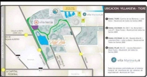 Imagen 12 de 12 de Oportunidad Terreno Lote En Venta Ubicado En Vila Marina I, Villanueva, Tigre