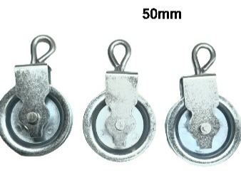 Roldanas De Chapa Galvanizada De 25,32,38 Y50mm X 2 Doc. C/u