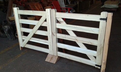 Imagen 4 de 6 de Puerta Portón Tranquera De Madera
