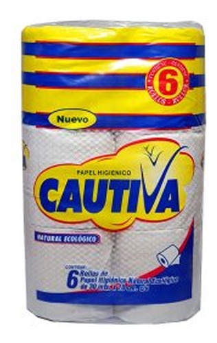 Papel Higienico Cautiva Nat. 30mx6unid  Pack 12 Unidades