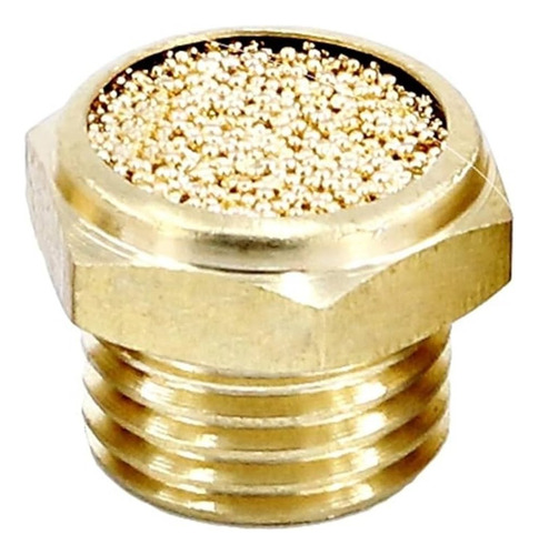 Silenciador Bronce Plano R 3/8 Bolsa De 10 Pzas