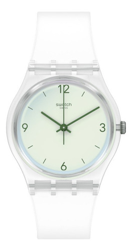 Reloj Swatch Swan Lake Ge294 Color De La Correa Transparente Color Del Bisel Transparente Color Del Fondo Blanco