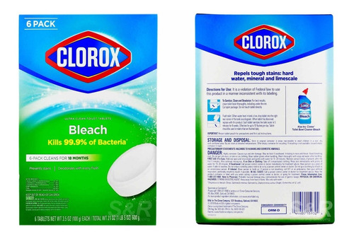 Pastillas Limpiadoras Desinfectantes Para Inodoro Clorox