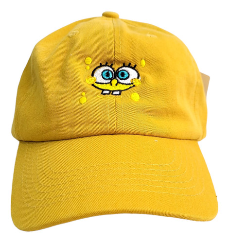 Gorra Cachucha Visera Bob Esponjaa Unisex Juvenil Amarillo 